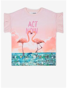 Pink Girls' T-Shirt Desigual Velez - Girls