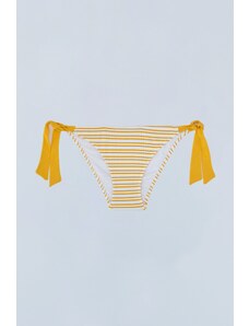 Dagi fűzős sárga bikini alsó
