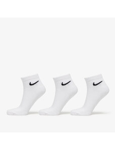 Férfi zoknik Nike Everyday Cush Ankle Socks 3-Pack White/ Black