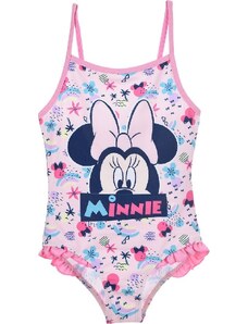 DISNEY Világos rózsaszín egyrészes Minnie Mouse fürdőruha