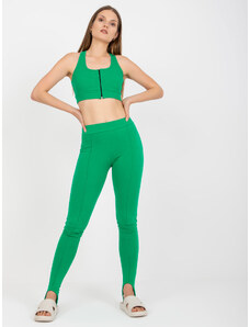 BASIC FEEL GOOD Kényelmes zöld leggings RV-LG-7985.65-zöld
