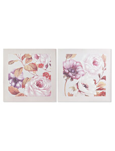Kép DKD Home Decor Rózsa Romantikus 70 x 3 x 70 cm (2 egység)