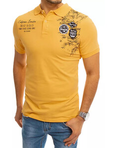 Sárga póló ing nyomtatott Dstreet