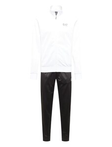 EA7 Emporio Armani Jogging ruhák fekete / fehér