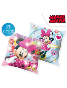 Minnie egér Minnie LED világító párna, díszpárna 40x40 cm