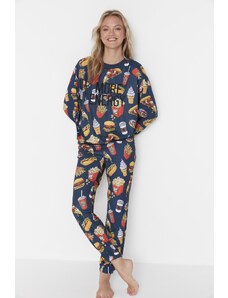 Női pizsama szett Trendyol Fast food