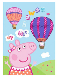 Peppa pig Peppa Malac Hot Air Balloon polár takaró 100x140cm