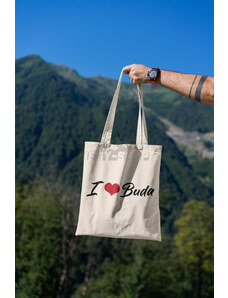 I Love Buda Shopping Bag