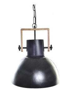 Mennyezeti Lámpa DKD Home Decor Barna Fekete Fém Mangófa 50 W 40 x 40 x 49 cm
