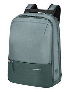Samsonite STACKD BIZzöld, laptoptartós, bővíthető, USB-kimenetes utazó üzleti hátizsák 17,3" 141472-1338