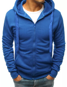 Dstreet férfi pulóver kapucnival Bordoa kék BX4689