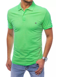 Dstreet férfi galléros póló Selar zöld PX0506