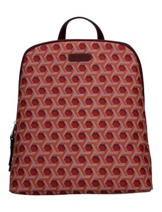 Divatos női hátizsák Hexagona Asia - sötét piros