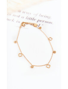 Kesi Leg bracelet with pendants gold