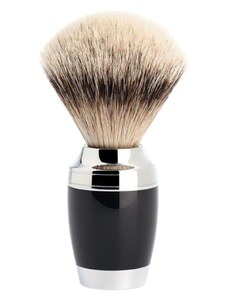 Mühle STYLO MÜHLE shaving brush, silvertip badger, handle material high-grade resin black