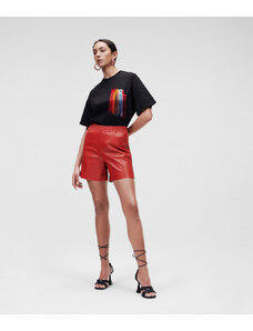 RÖVIDNADRÁG KARL LAGERFELD PERFORATED FAUX LEATHER SHORTS
