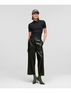 NADRÁG KARL LAGERFELD PERFORATED FAUX LTR CULOTTES