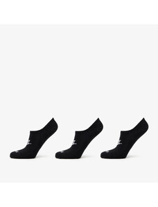 Férfi zoknik Nike Everyday Plus Cushioned Footie 3-Pack Socks Black/ White
