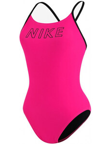 Nike logo cutout one piece pink prime 38