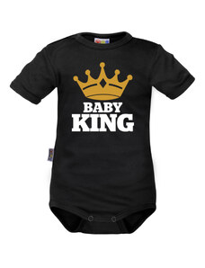 Dejna baby king rövid ujjú body - fekete 80