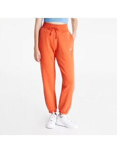 Női melegítőnadrágok Nike Sportswear Phoenix Fleece Women's High-Waisted Oversized Sweatpants Mantra Orange/ Sail