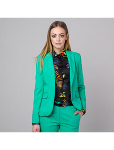 Willsoor Női kabát zöld szín sima mintával 13690