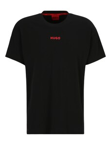 HUGO Red Rövid pizsama 'Linked' piros / fekete