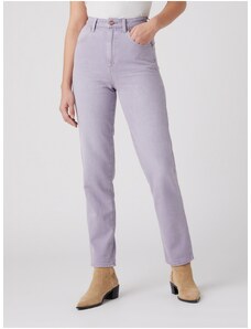 Light Purple Women's Straight Fit Jeans Wrangler - Nők