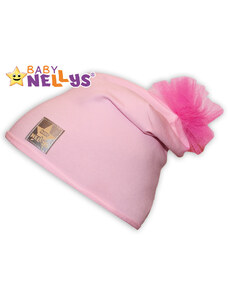 Baby nellys  pamut baba sapka tüllvirággal - világos rózsaszín, 48-52 104 (3-4éves) 104 (3-4éves) 104 (3-4éves) 104 (3-4éves) 104 104 104 104 (3-4éves)