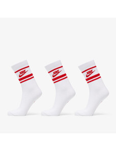 Férfi zoknik Nike Sportwear Everyday Essential Crew 3-Pack Socks White/ University Red