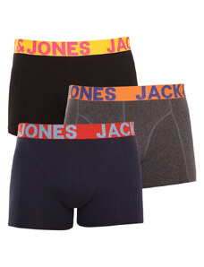 3PACK többszínű Jack and Jones férfi boxeralsó
