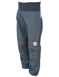 Kukadloo Summer softshell trousers - gray-pink