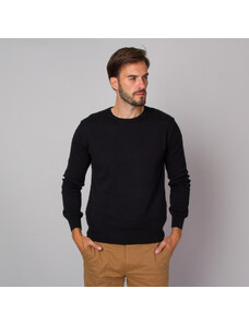 Willsoor Férfi pulóver fekete színben gumis mandzsettával 13928