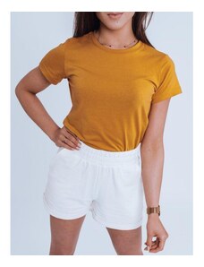 Dstreet Klasszikus női póló, rövid ujjal, mustár színben