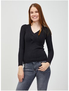 Black Women's Ribbed Sweater Guess Ines - Women