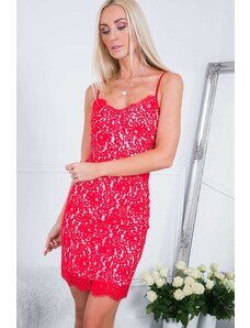 FASARDI Red dress with straps in the style of underwear