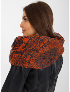 Fashionhunters Graphite scarf with print