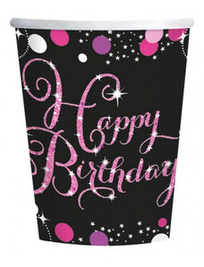 Boldog Születésnapot Happy Birthday papír pohár 8 db-os 250 ml