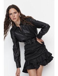 Női ruha Trendyol Faux Leather