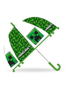 Minecraft gyerek átlátszó félautomata esernyő creeper