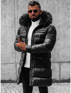 Férfi téli kabát fekete OZONEE O/M801