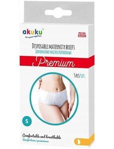 Akuku Prémium egyszer használatos szülés után bugyi - 5ks a csomagban, méret. S