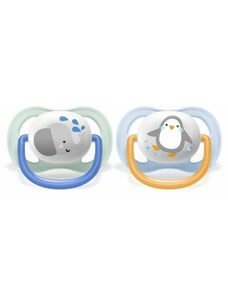 AVENT Színlelt Ultra Air Animals, 0-6m - Elefánt / pingvin, kék