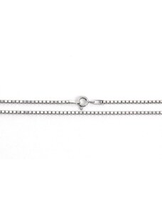 Agrianna Férfi ezüst nyaklánc velencei kocka ródiumbevonatos 1.5mm