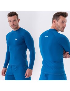 NEBBIA - Hosszú ujjú fitness felső férfi 328 (blue)