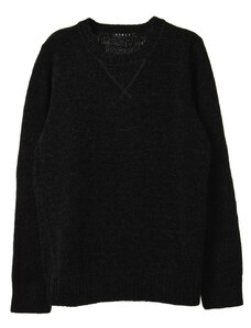 Sisley fekete bársony fiú pulóver – 140 cm