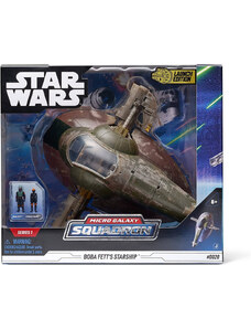 Jazwares Star Wars - Csillagok háborúja Micro Galaxy Squadron 20 cm-es jármű figurával - Boba Fett űrhajója