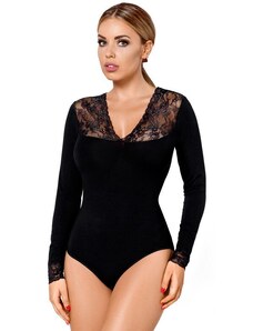 Hamana Melani luxus body csipkével, fekete