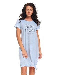 DN Nightwear Best Mom kismama hálóing, világoskék