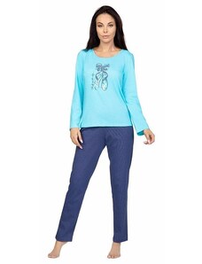 Regina Nela női pizsama, kék